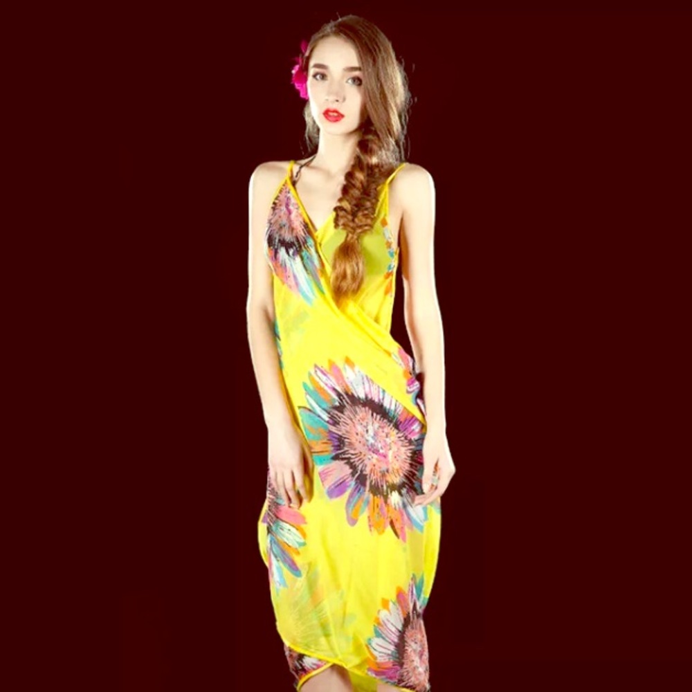 NWT chiffon straps Backless Dress,mini/maxi skirt - Picture 2 of 4